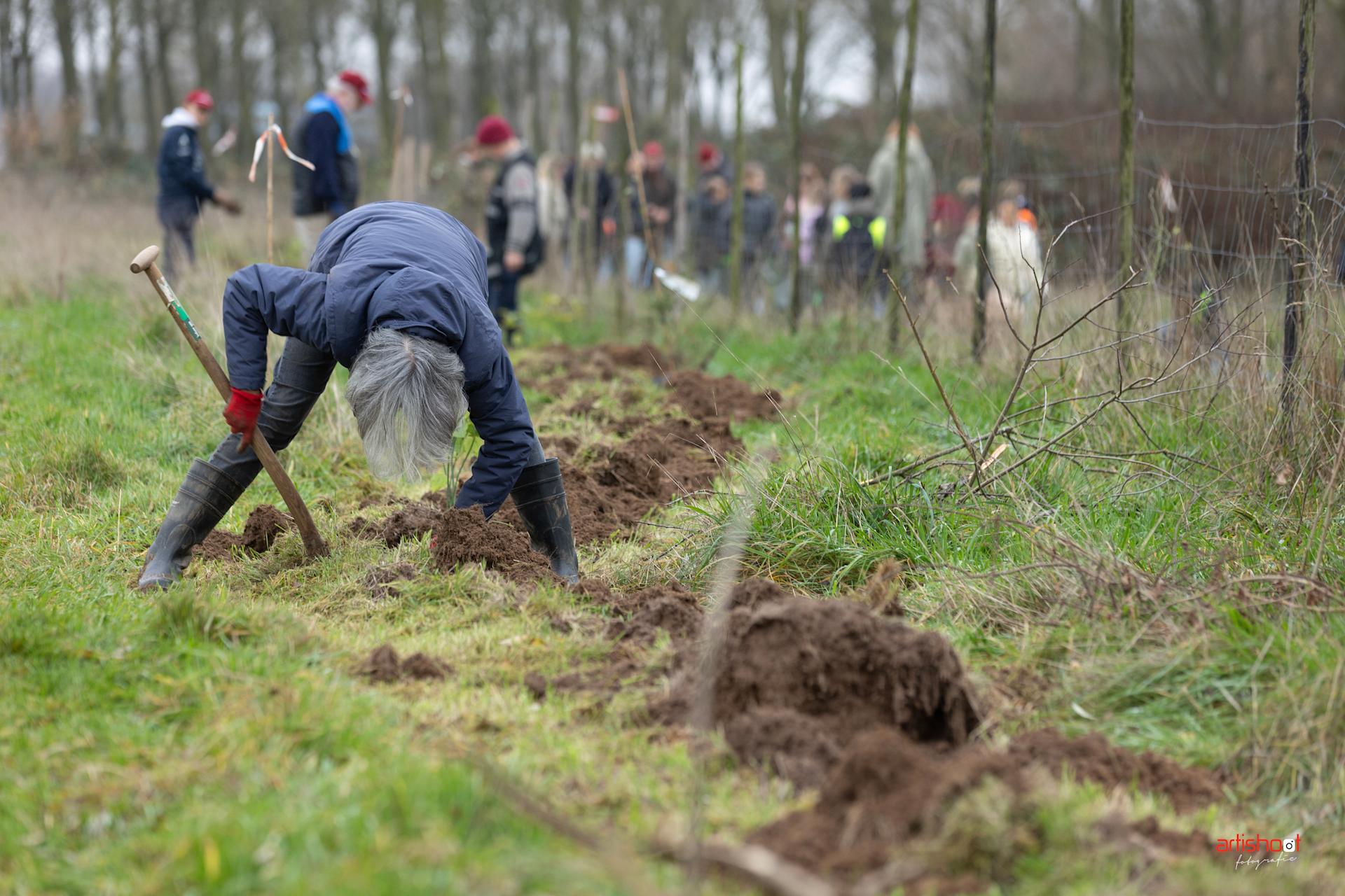 Plantdag met de kinderen van Jenaplanschool Antonius Abt